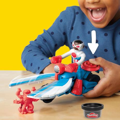 Play-Doh Marvel, Captain America, playset Moto-Slicer - 5