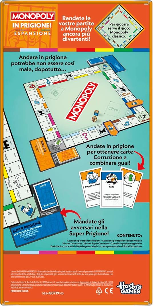 Monopoly, ESPANSIONE In Prigione (per giocare serve il gioco Monopoly classico) - Versione italiana - 5