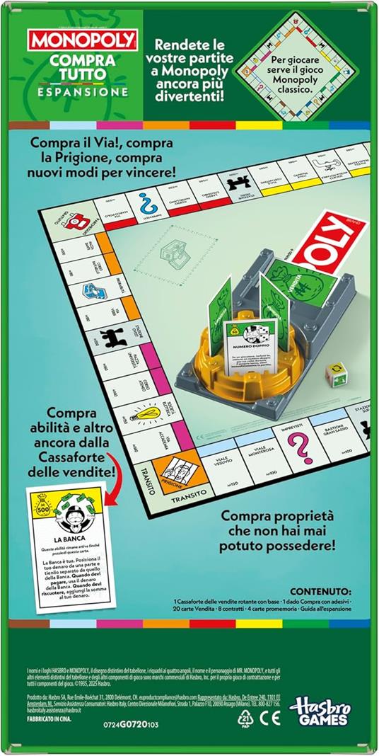 Monopoly, ESPANSIONE Compra tutto (per giocare serve il gioco Monopoly classico) - Versione italiana - 5