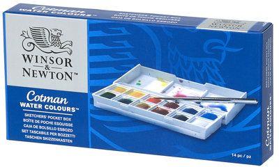 Winsor & Newton 390640 pittura ad acqua Blu, Verde, Rosso, Bianco, Giallo Palette 12 pezzo(i) - 9