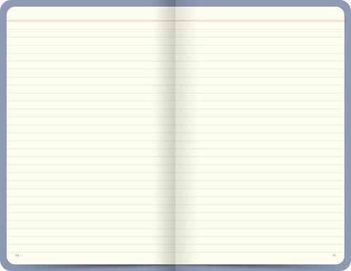 Taccuino Letts Icon a righe Azzurro - 12,7x19,4 cm - 3