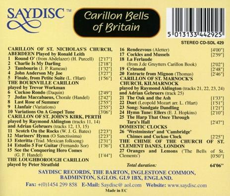Carillon Bells of Britain - CD Audio - 2