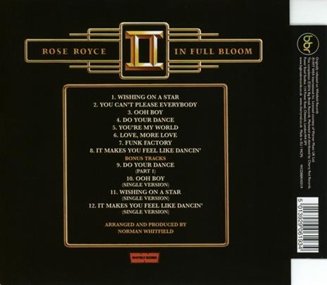 In Full Bloom (+ Bonus Tracks) - CD Audio di Rose Royce - 2