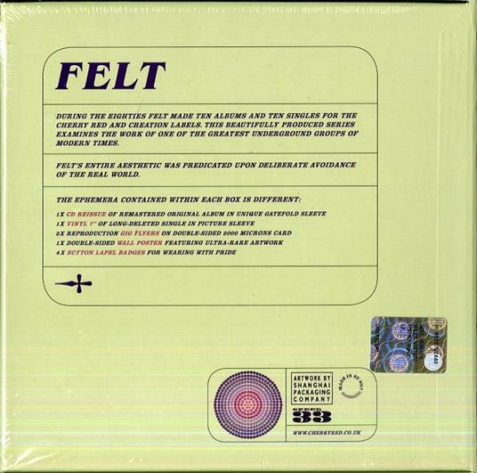 Crumbling the Antiseptic Beauty (CD + 7" Remastered Edition) - CD Audio di Felt - 2