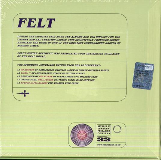 Forever Breathes the Lonely Word (Remastered Limited Edition Box Set) - Vinile LP + CD Audio di Felt - 2