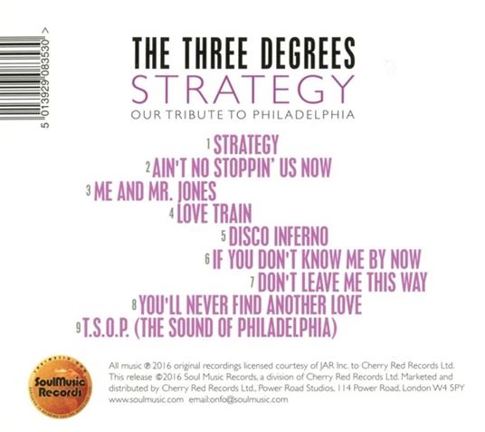 Strategy. Our Tribute To Philadelphia - CD Audio di Three Degrees - 2