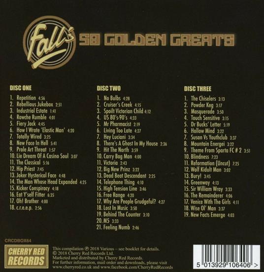 58 Golden Greats - CD Audio di Fall - 2