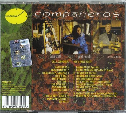 Companeros (Expanded Edition) - CD Audio di Working Week - 2