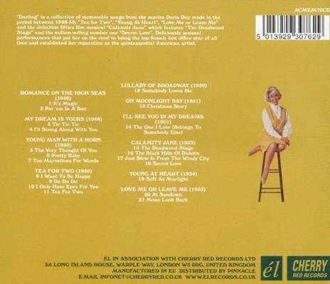 Darling. Songs from the Films - CD Audio di Doris Day - 2