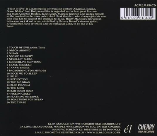 Touch of Evil (Colonna sonora) - CD Audio di Henry Mancini - 2