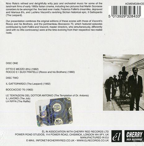 Fellini, Visconti. Decadence and Dreams (Colonna sonora) - CD Audio di Nino Rota - 2