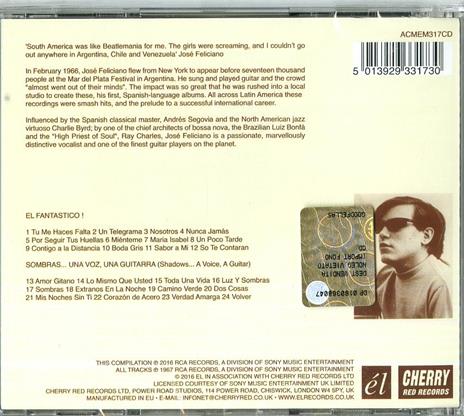 El fantastico! Sombras una voz, una guit - CD Audio di José Feliciano - 2