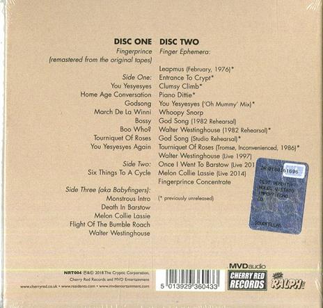 Fingerprince (Preserved Edition) - CD Audio di The Residents - 3