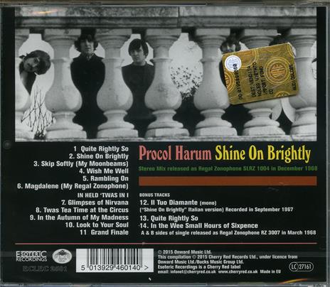 Shine on Brightly (Jewel Case) - CD Audio di Procol Harum - 2