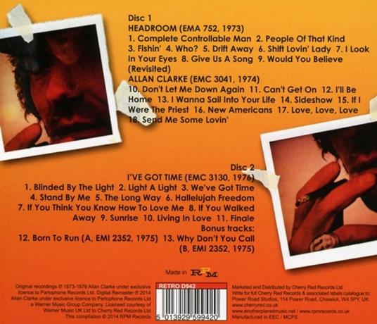 Sideshow. Solo Recordings 1973-1976 - CD Audio di Allan Clarke - 2