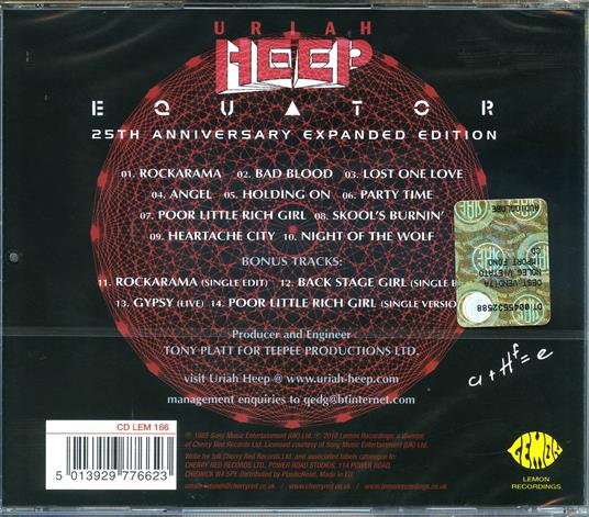 Equator (25th Anniversary) - CD Audio di Uriah Heep - 2