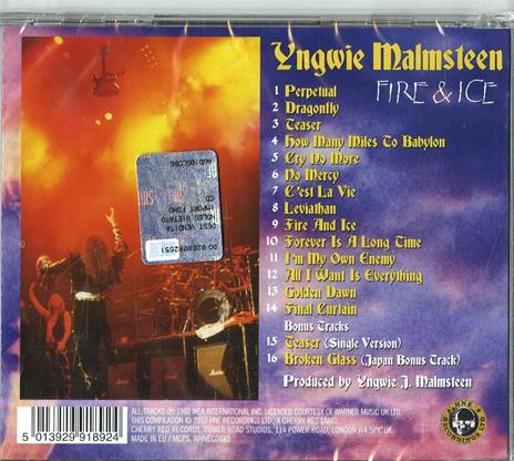 Fire & Ice (Expanded Edition) - CD Audio di Yngwie Malmsteen - 2