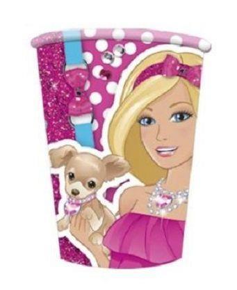 Set 8 Bicchieri in Carta Barbie