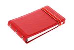Taccuino Notebook Filofax Smart a righe copertina similpelle con elastico Rosso