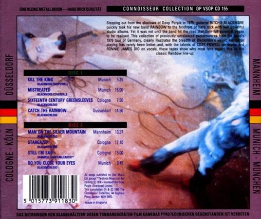 Live in Germany 1976 - CD Audio di Rainbow - 2