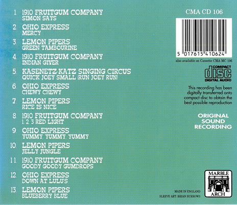 60's Bubble Gum Hits - CD Audio - 2