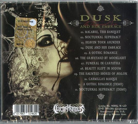 Dusk & Her Embrace (Remastered Edition) - CD Audio di Cradle of Filth - 2
