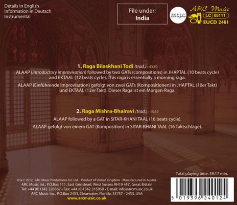 Master of the Indian Sitar - CD Audio di Rash Behari Datta - 2