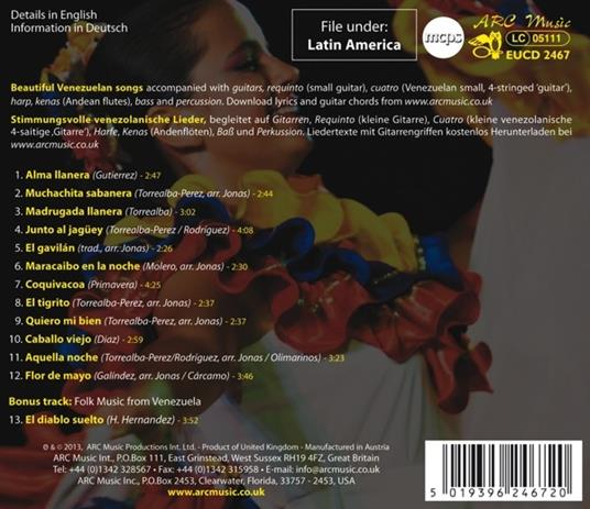 Traditional Songs from Venezuela - CD Audio di De Norte a Sur - 2