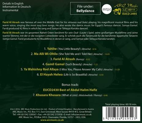 Samya. the Best of Farid Al Atrash - CD Audio di Hossam Ramzy - 2