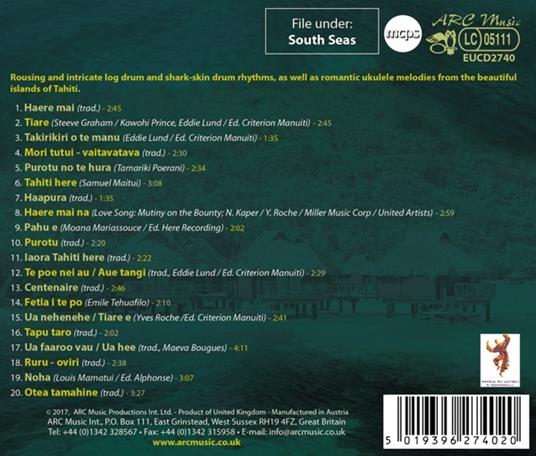 Music from the South Pacific - CD Audio di Tahiti Here - 2