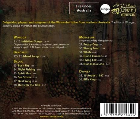 Spirit Man. Aborigenal Music from the Wandjina People - CD Audio - 2