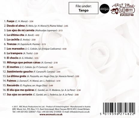 Tango argentino. El motivo - CD Audio di Hugo Diaz - 2