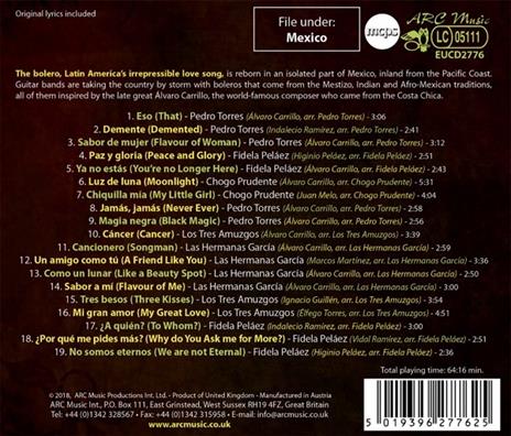 Mexico. The Best Boleros from the Costa Chica - CD Audio - 2