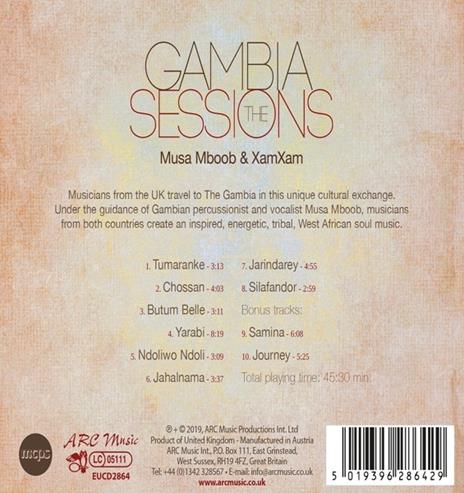 The Gambia Sessions - CD Audio di Musa Mboob,XamXam - 2