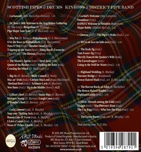 Scottish Pipes and Drums - CD Audio di Kinross & District Pipe Band - 2