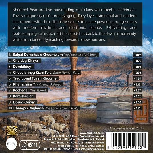 Changys Baglaash - CD Audio di Khoomei Beat - 2