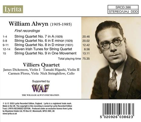 Early String Quartets - CD Audio di William Alwyn - 2