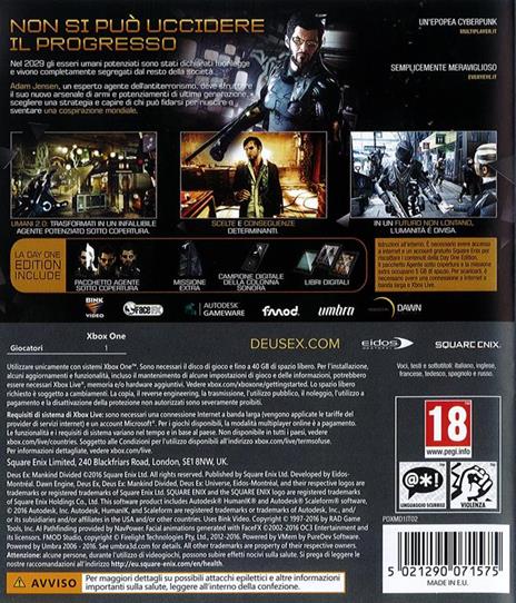 Deus Ex: Mankind Divided Day One Edition - XONE - 3