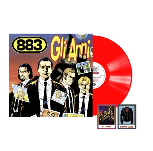 Gli Anni - Vinyl Single Remix (Vinile 180 gr. Rosso + 2 Figurine Speciali) - Vinile LP di 883