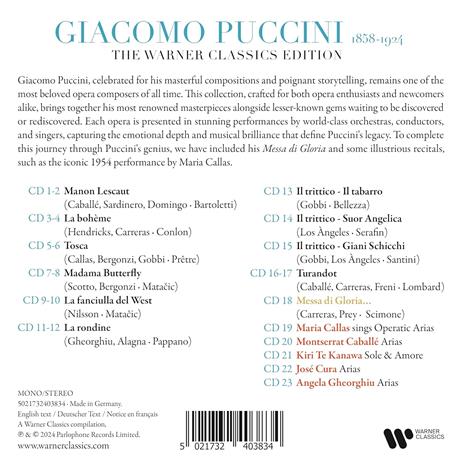 Giacomo Puccini Edition - CD Audio di Giacomo Puccini - 2