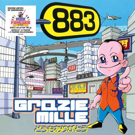 Grazie mille (Vinile Splatter Edizione Limitata + 2 Figurine Speciali) - Vinile LP di 883 - 2