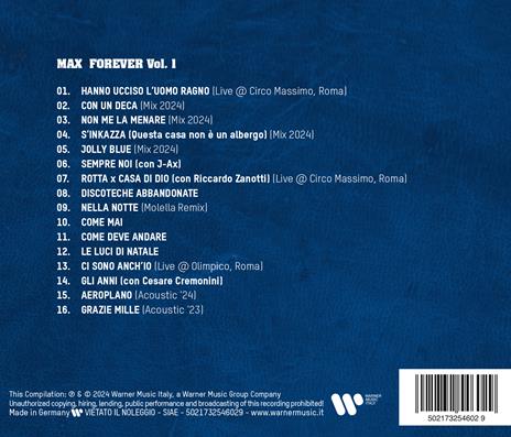 Max Forever Vol.1 - CD Audio di Max Pezzali - 7