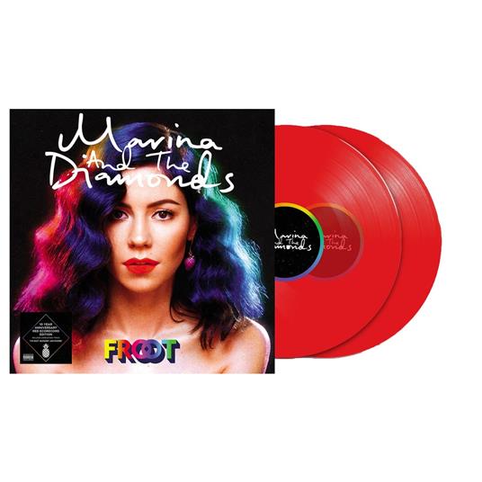 Froot (2 LP Red Coloured - 10th Anniversary Edition con sticker profumato tropicale) - Vinile LP di Marina - 2