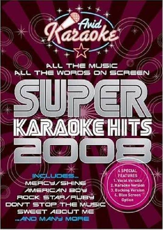 Super Karaoke Hits 2008 (DVD) - DVD