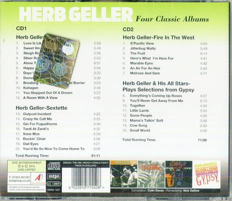 Four Classic Albums - CD Audio di Herb Geller - 2