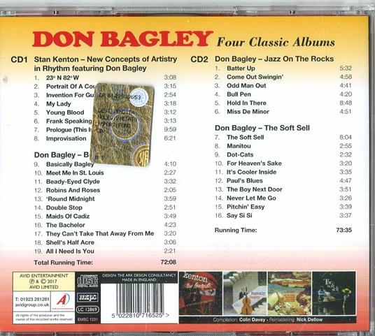 Four Classic Albums - CD Audio di Don Bagley - 2