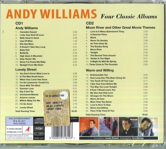 Four Classic Albums - CD Audio di Andy Williams - 2