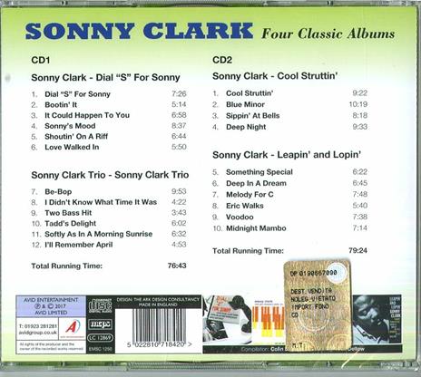 Four Classic Albums - CD Audio di Sonny Clark - 2