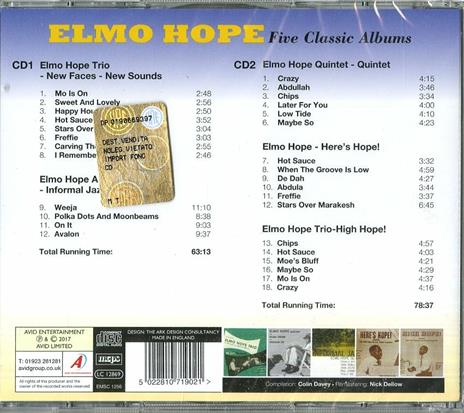 Five Classic Albums - CD Audio di Elmo Hope - 2