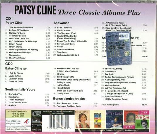 Three Classic Albums Plus - CD Audio di Patsy Cline - 2